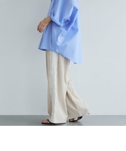 サイドラインレースギャザーパンツ