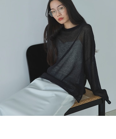 ペーパーヤーンルーズプルオーバー