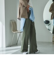 ピグメント裏毛フレアパンツ
