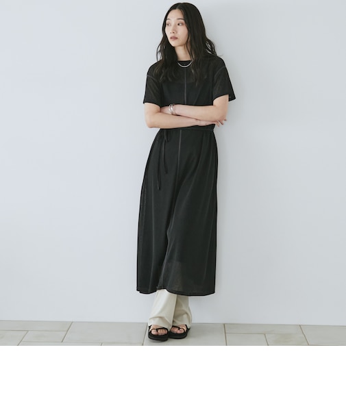 シアーカットソーワンピース
