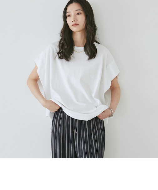 袖タックドルマンＴシャツ
