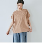 袖タックドルマンTシャツ