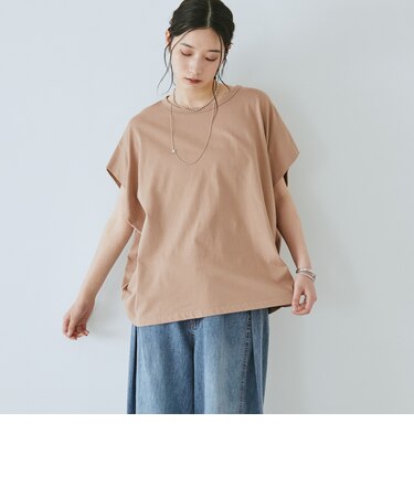 袖タックドルマンＴシャツ