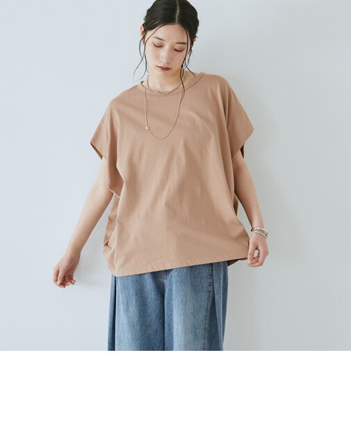 袖タックドルマンＴシャツ