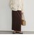 カットジョーゼットサイドＺＩＰスカート
