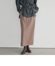 カットジョーゼットサイドＺＩＰスカート
