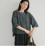 ECLATミニ裏毛ハーフスリーブプルオーバー