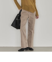セミフレアストレッチデニムパンツ