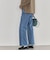 セミフレアストレッチデニムパンツ