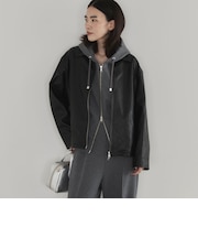 シンセティックレザーブルゾン