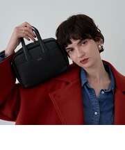 【EC/一部店舗限定】BEAURE カウレザー スクエア ミニボストン型 ショルダーバッグ