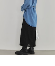 微起毛ジャガードタイトスカート