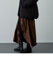 アシンメトリーレースバイアススカート