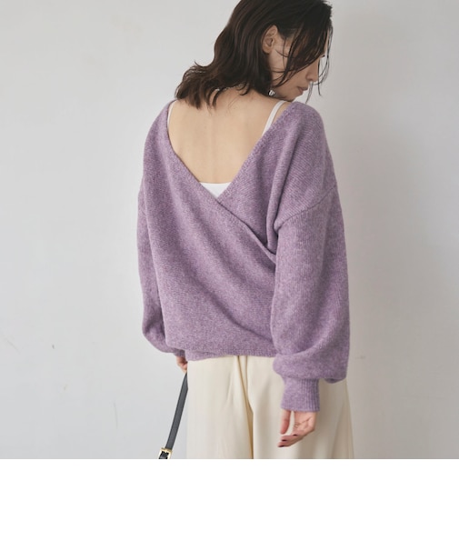 カシュクールニット