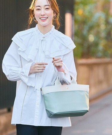 【VERY 10月号掲載】[ブレス トプカピ] Breath TOPKAPI RIPPLE リプル ネオレザー ミニ トートバッグ【キズ 雨 にも強い】