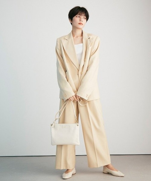 [トプカピ トレジャー] TOPKAPI TREASURE ストライプベルト・レザー2wayショルダーバッグ