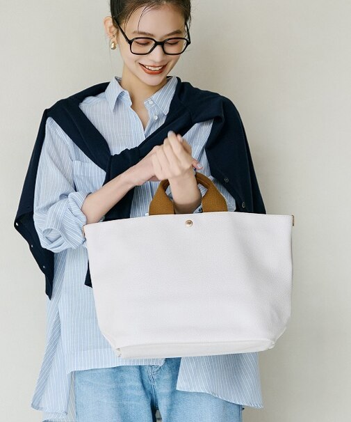 [ブレス トプカピ] Breath TOPKAPI  SCOTCH GRAIN スコッチグレイン プレーン トートバッグ  L【キズ 雨 にも強い】