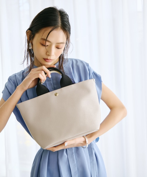 [トプカピ ブレス] TOPKAPI BREATH スコッチグレイン ネオレザー トートバッグ プレーン
