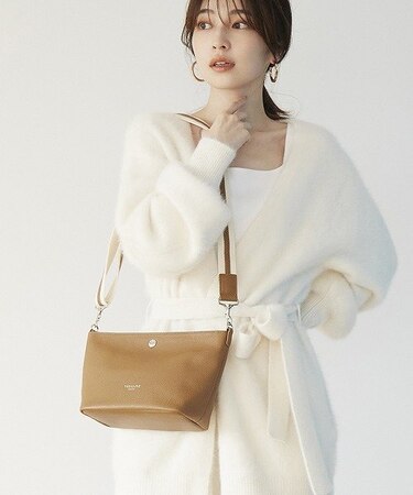 [トプカピ トレジャー] TOPKAPI TREASURE ソフトシュリンク テープ コンビ レザー ミニショルダーバッグ