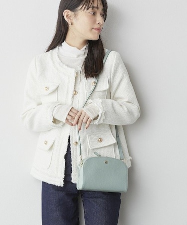 【ドラマ着用】【TOPKAPI】 角シボ型押し・ ショルダーバッグ  COLORATO コロラート