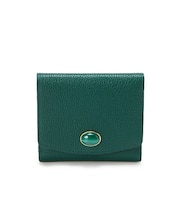 【TOPKAPI】gemdrops ジェムドロップ ミニエンボスレザー 天然石 二つ折り 財布
