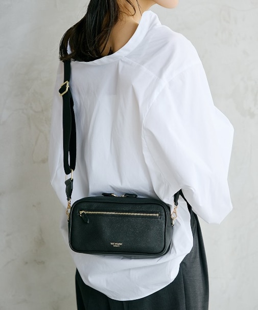 【TREASURE TOPKAPI】シュリンクレザー スクエア 2way ショルダー バッグ