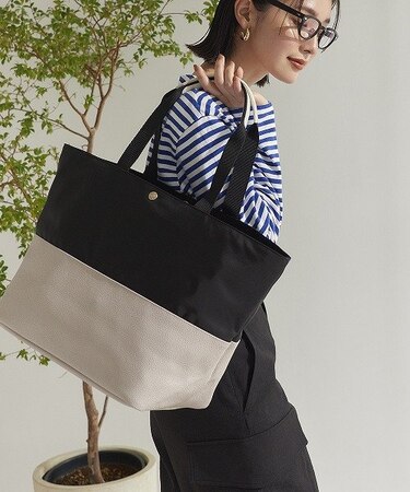 【Breath TOPKAPI】SCOTCH GRAIN スコッチグレイン マザーズバッグ バイカラー ビッグトートバッグ