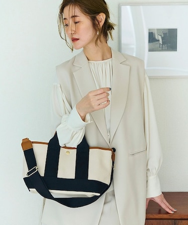 【Breath TOPKAPI】SCOTCH GRAIN スコッチグレイン ショルダー付き ミニ トート バッグ 