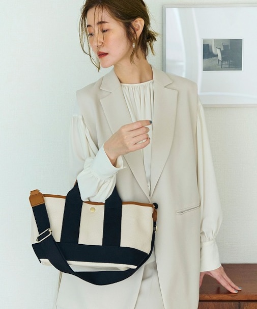 【Breath TOPKAPI】SCOTCH GRAIN スコッチグレイン ショルダー付き ミニ トート バッグ 