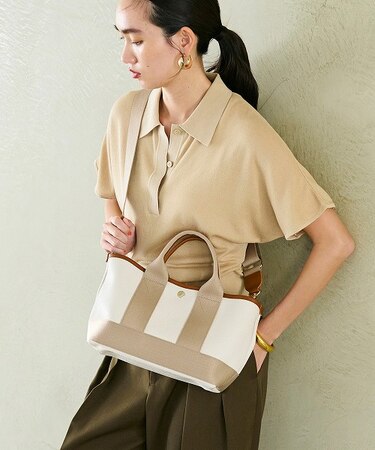 【Breath TOPKAPI】SCOTCH GRAIN スコッチグレイン ショルダー付き ミニ トート バッグ
