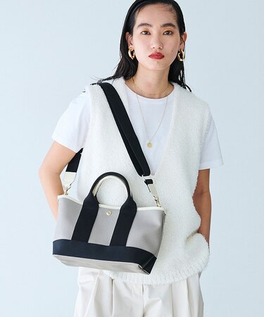 【Breath TOPKAPI】SCOTCH GRAIN スコッチグレイン ショルダー付き ミニ トート バッグ