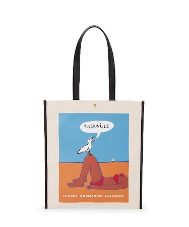 【Breath TOPKAPI】サヴィニャック × Breath TOPKAPI アート プリント フラット オーガニックキャンバス トート バッグ