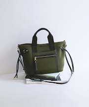 【新色追加】【TREASURE　TOPKAPI】ネオプレン フロントポケット 2way ショルダー付き ミニトートバッグ