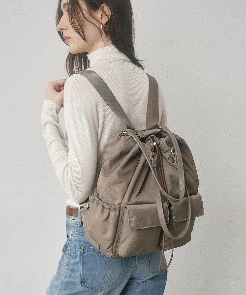 【未使用】TRESURE TOPKAPI　リュック トート 2WAY TREASURE TOPKAPI】ナイロン ダブルポケット トート リュック / バッグ