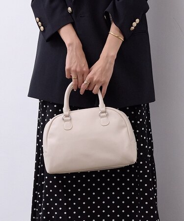 【TREASURE TOPKAPI】スムースレザー ロゴ ボストン バッグ