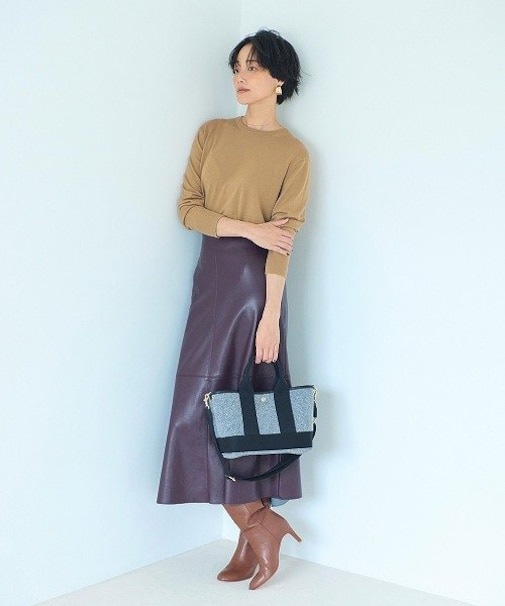 【Breath TOPKAPI】イタリアンフェルト ショルダー付 ミニ トートバッグ S