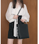 【TREASURE TOPKAPI】シュリンクレザー レース 刺しゅう ショルダー付 トートバッグ
