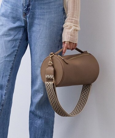 【TREASURE TOPKAPI】スムースレザー バレル 2way ショルダーバッグ