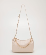 【TREASURE TOPKAPI】スムース レザー チェーン付き ショルダー バッグ