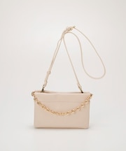 【TREASURE TOPKAPI】スムース レザー チェーン付き スワローマチ ミニ ショルダー バッグ