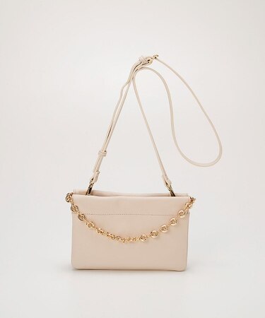 【TREASURE TOPKAPI】スムース レザー チェーン付き スワローマチ ミニ ショルダー バッグ