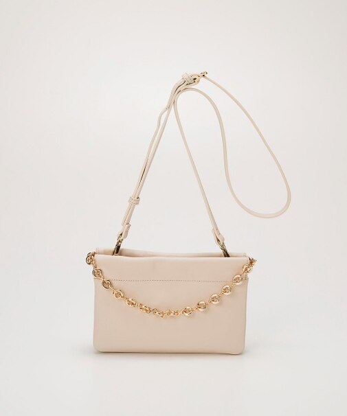 【TREASURE TOPKAPI】スムース レザー チェーン付き スワローマチ ミニ ショルダー バッグ