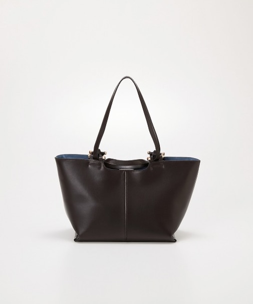 【TREASURE TOPKAPI】スムースレザー ダブルハンドル トートバッグ