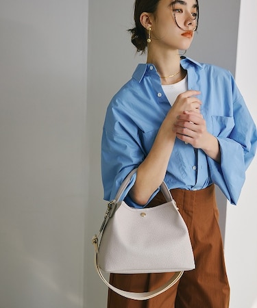 【Breath TOPKAPI】SCOTCH GRAIN スコッチグレイン ワンハンドル ショルダー付き ハンドバッグ