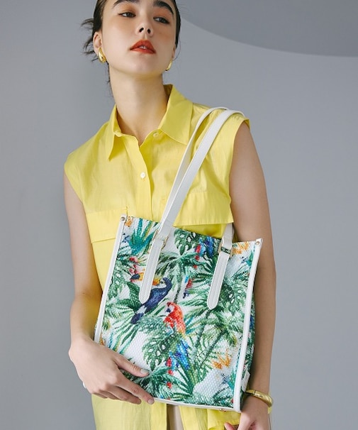 【TREASURE TOPKAPI】メッシュ ダブルプリント A4 トートバッグ