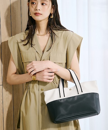 【Breath TOPKAPI】Bright ブライト カラーブロックミニ トートバッグ