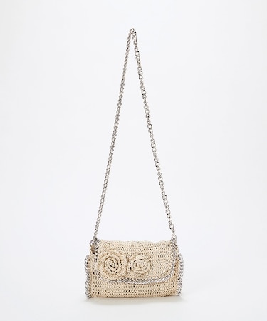 【TREASURE TOPKAPI】フラワーモチーフ チェーン ショルダーバッグ