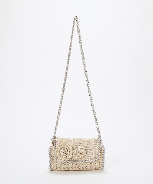 【TREASURE TOPKAPI】フラワーモチーフ チェーン ショルダーバッグ