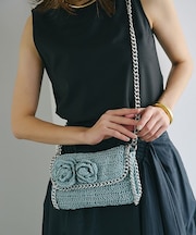 【TREASURE TOPKAPI】フラワーモチーフ チェーン ショルダーバッグ