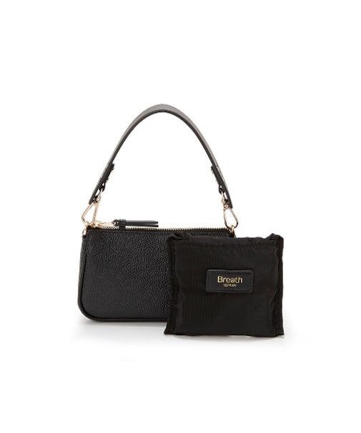 【Breath TOPKAPI】【TOPKAPI × 藤本美貴さんコラボ】スコッチグレイン サブバッグ付きミニバッグ/撥水